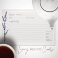 thumbnail image 3 of 50 Dashleigh Lavender Recipe Cards, Water Resistant, 4x6 inches, 3 of 5