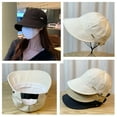 thumbnail image 3 of Foldable Wide Brim Sun Hat Drawstring Adjustable Caps Beach Hats Summer, U6H0, 3 of 7