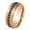 Rose Gold, variant on Dome Black IP 8mm Black CZ Eternity Wedding Band Comfort Fit - Mens Tungsten Carbide Ring