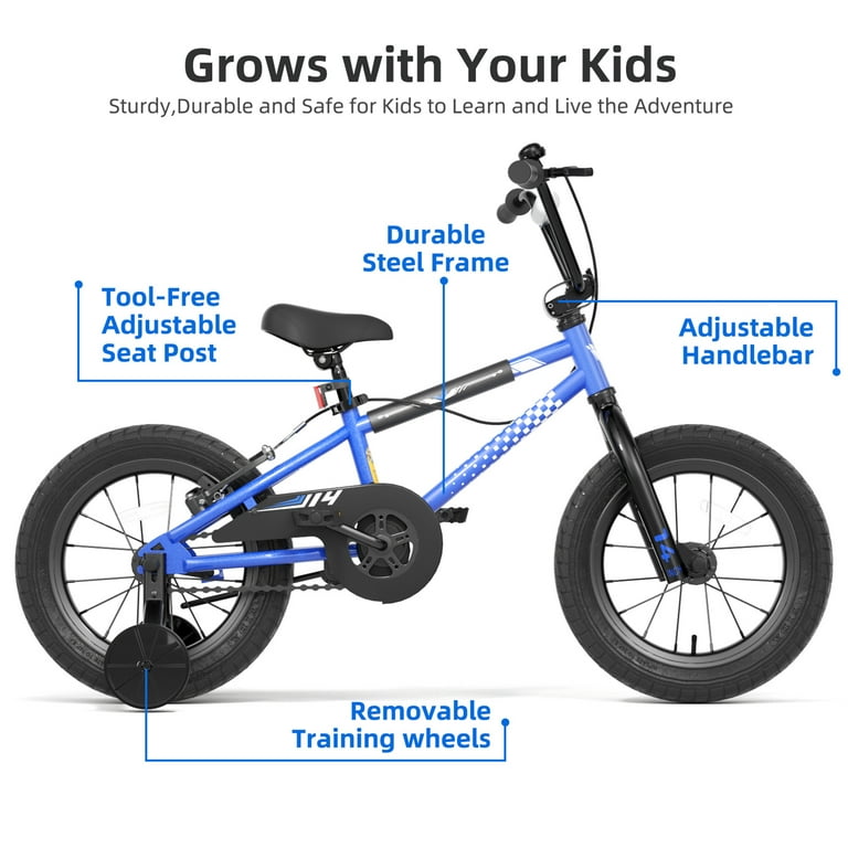 XJD BMX Style Kids Bike for 2-8 Years Old Boys Girls