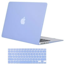 Mosiso Plastic Hard Cover Case for MacBook Air 13 inch No Touch ID (Models: A1369 &A1466,2010-2017)With Keyboard Cover,Serenity-Blue