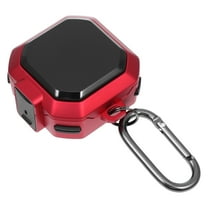 GOOHOCHY Red Earbud Case for Storage Made of Plastic with Hook and Proper Size for 1 set