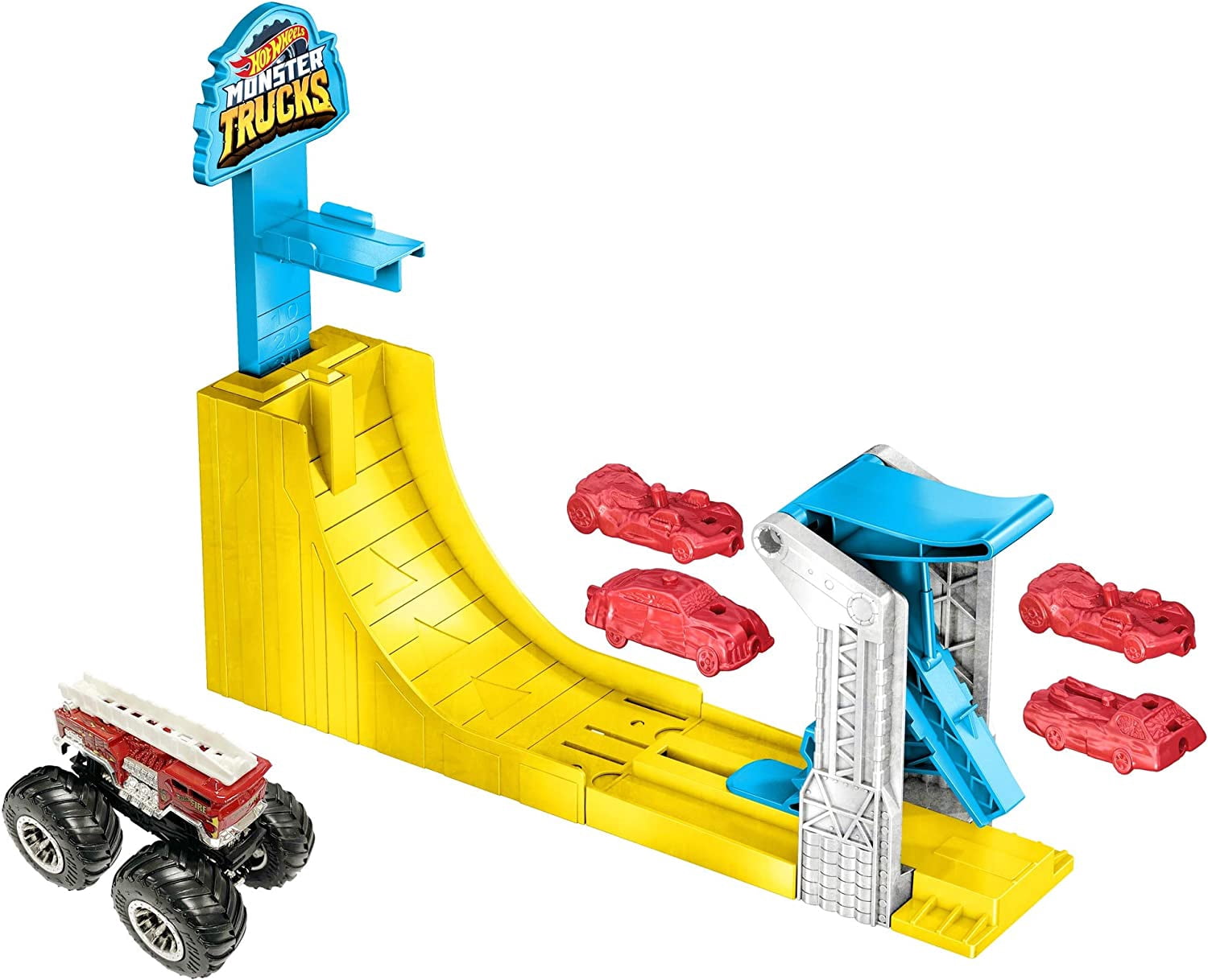 Hot Wheels Monster Trucks Big Air Breakout Play Set, 5 pcs