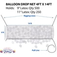 thumbnail image 2 of PMU Balloon Release - EZ 500 Reusable Balloon Netting - Balloon Drop Release for Birthday Celebration, Graduation, New Year’s Eve Party Supplies, 2 of 10