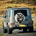 thumbnail image 5 of Pofeuu Whimsical Owl On Branch Print Spare Tire Wheel Cover for Car Truck SUV Camper Universal Fit Spare Tire Cover RV Spare Tire Covers-14 inch, 5 of 6