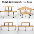 thumbnail image 5 of Ollieroo Mulitiple Corner Shelf Bamboo 2 Tier Kitchen Spice Rack Countertop Corner Shelves and Pantry Cabinet Storage Free-Standing Bathroom Storage Shelves, 5 of 9