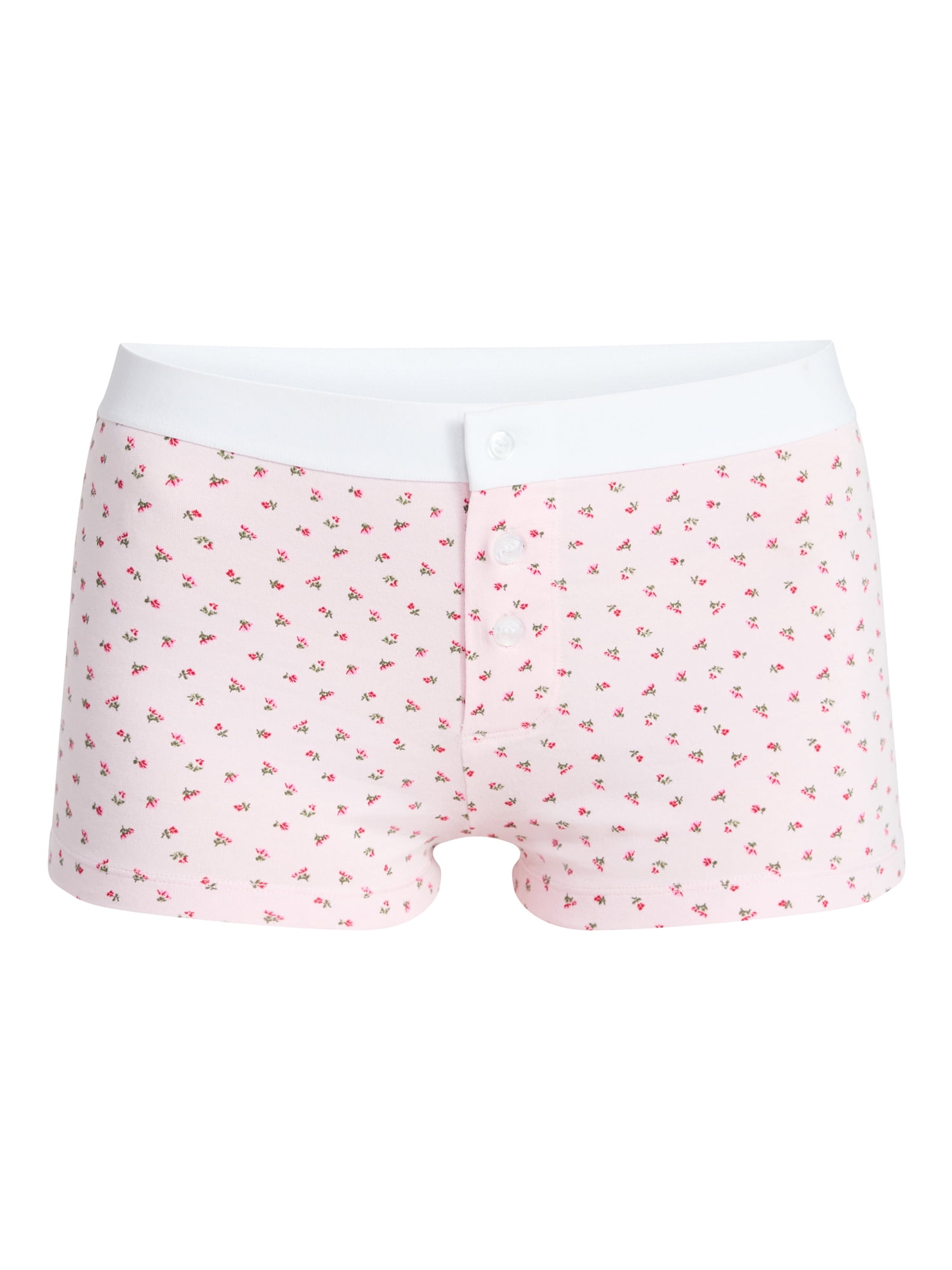 No Boundaries Women's Cotton Jersey Boyshort Panties, Sizes XS-XXXL