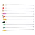 thumbnail image 4 of Agitador De Cóctel, 10 Unidades De Bonitos Palitos Acrílicos Para Mezclar, Suministros De Barra Mezcladora Con Adorno Para Ron, Whisky, Té Helado, Utensilio Reutilizable, 4 of 7