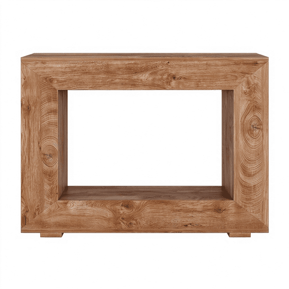 47" Farmhouse Console Table with Storage Shelf, Rustic Sofa Table for Behind Couch, Entryway Table for Living Room, Hallway & Home Decor