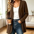 thumbnail image 2 of Enjoytime Lightweight Cardigans for Women Long Sleeve Open Front Cardigan Sweater Solid Casual Soft Fall Clothes, 2 of 8