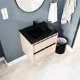 thumbnail image 2 of Bathroom Cabinet With Black Ceramic Sink, 2 Resilient Soft Close Drawer Alternatives, 2 of 7