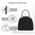 thumbnail image 4 of Fotbe Buffalo Plaid Dark Green Bolsa de Almuerzo con Estampado, Lonchera Aislada, Contenedor de Comida Reutilizable Tipo Cooler a Prueba de Fugas, 4 of 6