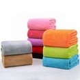 thumbnail image 6 of Blanket Polyester Blanket 70 * 100Cm Solid Color Blanket Falei Velvet Small Blanket Red, 6 of 9