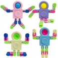 thumbnail image 2 of Space Robot Fidget Toys Chain Spinner Toy For Kids Push Bubble Stress Children Hand Spinner Antistress Chain Rotating Gifts, 2 of 5