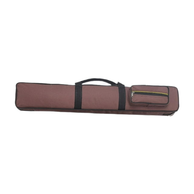 DYNWAVECA Billiard Cue Case Billiard Pool Cue Stick Carrying Bag Easy to Carry Handheld Lightweight Pool Cue Storage Pouch Pool Cue Bag Coffee