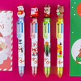 thumbnail image 2 of Gel Pens Ballpoint Pens 6 Color Christmas Ballpoint Pen Retractable Christmas Pattern Ballpoint Pen Cute Pen Color Multifunction Marker for Journaling Note Taking Writing 2ML, 2 of 8