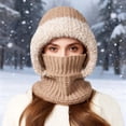 thumbnail image 2 of XIAOCHA Women’S Soft Lined Beanie，Full‑Coverage Knit Hats，Fall‑Winter Outdoor Headwear,Khaki, 2 of 4