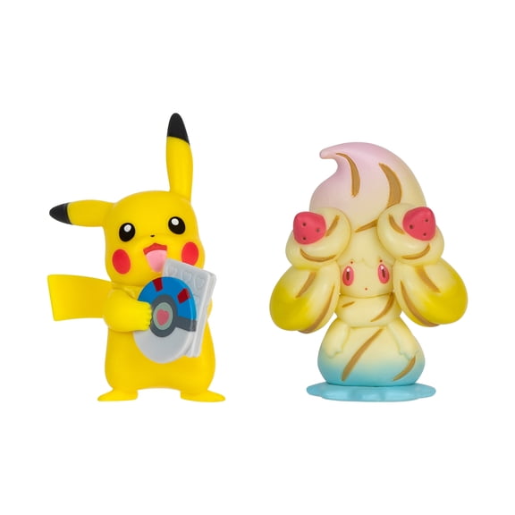 Pokmon 2 inch Battle Ready Pack (Pikachu & Alcremie) Collectible Vinyl Battle Figures