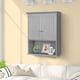 thumbnail image 3 of Mueble de baño montado en la pared COSTWAY con puertas dobles (gris), 3 of 9