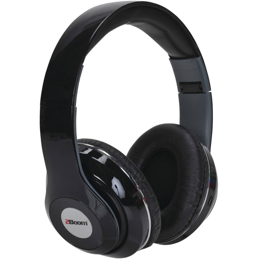 2Boom HPM380K Mixx OverEar Headphones with Microphone, Black Walmart