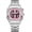 Silver Pink, variant on men's watch Modern Stainless Steel Analog Watch Perspective Dial with Unique Colorful Dial – Stylish and Precise for Everyday Wear