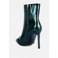 thumbnail image 3 of Firefly Metallic Chain Embellished Stiletto Ankle Boots, 3 of 11