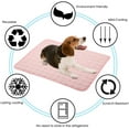 thumbnail image 4 of Dog Self Cooling Mat Pet Washable Summer Pads Blanket Hot Weather Sleeping Kennel Mat,Ice Silk Sleep Mat Pad Non-Toxic Breathable Sleep Bed for Large Dogs Cats No Water, 4 of 5