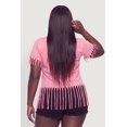 thumbnail image 4 of Women's Plus Size Acid Wash Classic Graphic Fringe Hem Tee, 4 of 4