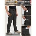 thumbnail image 4 of NAVEKULL Men's Stretch Cargo Pants Ripstop Water Resistant Flex Work Pants Lightweight Utility Outdoor Hiking Pants, 4 of 8