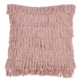 thumbnail image 1 of Fennco Styles Bohemian Woven Fringes Down Filled 18 x 18 Inch Cotton Throw Pillow with Case & Insert - Rose, 1 of 3