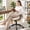 White, variant on COOLHUT Home Office Chair, PU Leather Ergonomic Computer Desk Chair with Removable Armrests, Mid Century Modren Armrest Office Chair, Adjustable Height Rocking Swivel Task Chair, Brown