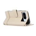 thumbnail image 2 of TECH CIRCLE Wallet Case For Google Pixel 7 Pro,Magnetic Flip Folio Stand Purse Case with Shoulder Wrist Strap Card Holder Cover Hidden Mirror Protective Cover for Google Pixel 7 Pro 6.7" 2023,Beige, 2 of 7
