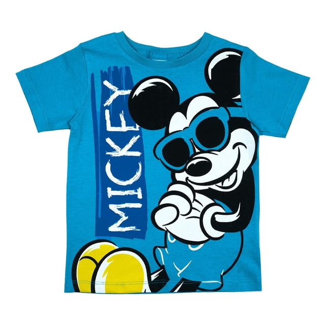 Playera Mickey Mouse Manga Corta Original azul 4 Blip Kids ACP0014