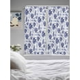 thumbnail image 3 of Navy Blue Coastal Living Room Curtains 2 Panel, Coral Starfish Seaside Summer Beach Cafe Window Treatment, Extra Long Farmhouse Bedroom Bathroom Kitchen Curtains Drapes 104"x72", 3 of 6