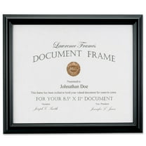 Lawrence Frames 8.5x11 Black Document Picture Frame