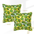 thumbnail image 3 of Bingfone Decorative Pillow Covers 16"X16" Watercolor Kiwi Fruits Summer Couch Pillow Cases Modern Farmhouse Covers For Couch Sofa Bed, 3 of 9