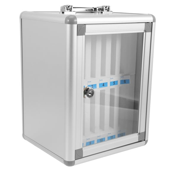 Phlegsive Metal Storage Cabinet for Phones and Mobile Devices - Sturdy Aluminum Frame