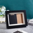 thumbnail image 3 of Medal Display Shadow Box Black Medal Display Case Natural Wood Photo Frames with Clear Window, 3 of 9