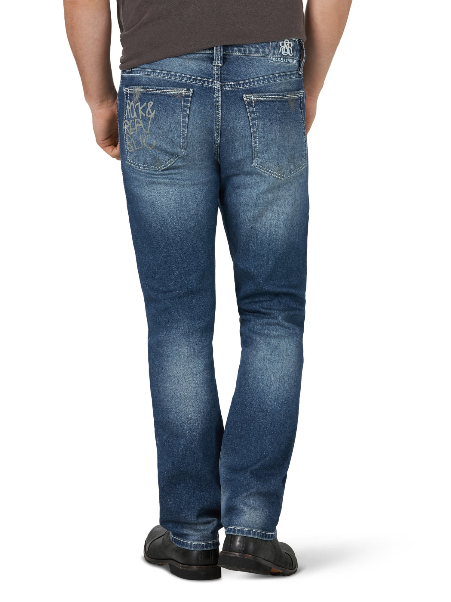 Rock & Republic Men's Straight Leg Jean with Ultra Comfort Denim