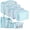 Blue, variant on GYDEK Packing Cubes for Travel, 8Pcs Travel Cubes Set Foldable Suitcase Organizer Lightweight Luggage Storage Bag, Blue