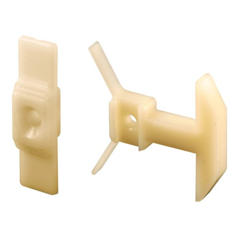 SlideCo 12124 Mortise Style Sliding Screen Door Latch, Plastic White