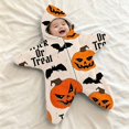 thumbnail image 2 of Mini Halloween Costumes Starfish Onesie, Fleece Romper Halloween Costumes, Adorable Starfish Outfit, Fleece Hooded Romper for First Halloween Photos, 2 of 5