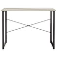 thumbnail image 2 of Castle Place Modern 39" Metal Computer Desk, Light Grey, 2 of 9