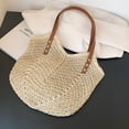 thumbnail image 5 of AOMRCOL Women Straw Shoulder Bag Fashion Beach Summer Woven Shopping Tote Bag Casual Ladies Large Capacity Seaside Handbags, 5 of 7