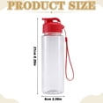 thumbnail image 3 of Reusable Water Bottle with Flip-Top Lid and Lanyard, Leak-Proof Sports Bottle - R, 3 of 7