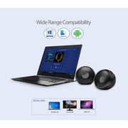 Adesso Xtream S4 USB-Powered Desktop Computer Speaker with Dynamic Sound - 5W x 2 - Works with Zoom, Microsoft Team, Skype, Webex and Google Meet