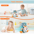 thumbnail image 3 of RuWeoMaa Musical Penguin Crawly Baby Toys 0-3-6 6-12 Month, Infant Light Up Tummy Time Dancing Moving Walking Crawling Toys, Baby Gifts 3 4 5 6 7 8 9 10 Month 1 Year Old, 3 of 8