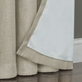 thumbnail image 4 of Quinn Blackout Single Curtain Lined Grommet Panel, 50" x 95", Linen, 4 of 5