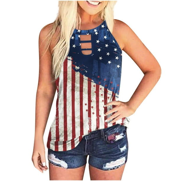 Blusa sin mangas con cuello redondo a la moda para mujer Pompotops lopia991921