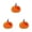 Orange* 3 Pcs, variant on CHENjy Fall Decor, Velvet Pumpkin Set with Assorted Colors for Thanksgiving Table Centerpiece and Mantel Shelf Display, 1 Pc